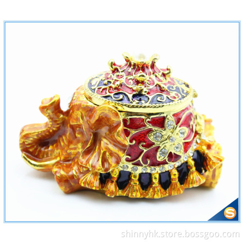 Fashion Elephant Design With Pearl High Quality Trinket Box Wholesale SCJ431